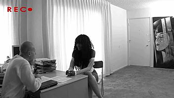 Nyomi Banxxx's pussy gets pounded by a white cock so hard