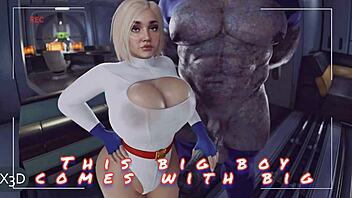Darkseid Breeds Power Girl in Wild Creampie Scene