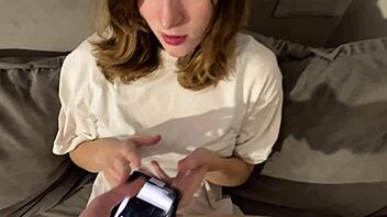 Wow, one night stand after night club leads to deepthroat cock sucking and cum covered fun!