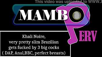 Can Khali Noire Handle 3 Big Black Cocks In Anal DAP?