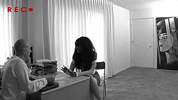 Nyomi Banxxx's pussy gets pounded by a white cock so hard