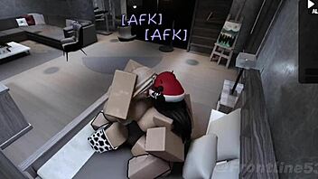 Two big tit sluts fuck hard after club