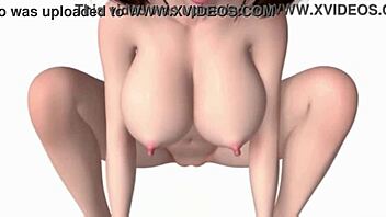 3D HQ Breast Expansion: Asian Brunette With Big Firm Tits And Erect Nipples In POV With Sound