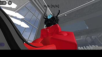 A hot slut succubus fucks with a disgusting demon on the couch