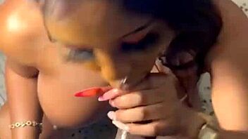 blowjob with step brother's neighbor turns homemade