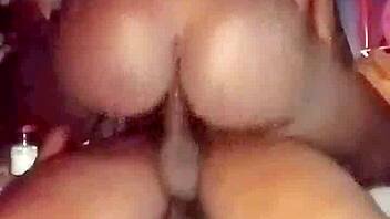 Skinny amateurs explore rough anal riding for the first time.