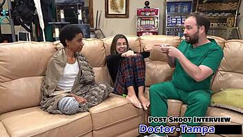 Aria Nicole Spreads Her Ass In Latex For Dr Tampa's Procedure Backstage In Florida!