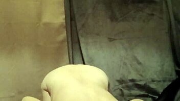 French slave bound in bondage, humiliated with spanking and flashing.