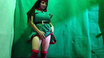 Naughty Christmas Latina craves a dirty stud to fill her hot vagina.