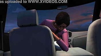 i can't believe franklin got hooker service in gta 5 car scene.