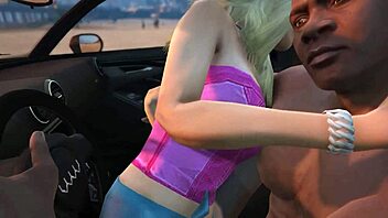 In GTA 5, Franklin Receives Detailed Hooker Service in a Car