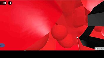 A hot slut succubus fucks with a disgusting demon on the couch