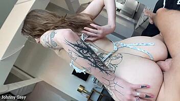 Caught roommate masturbating then fucked her ass - eden ivy anal