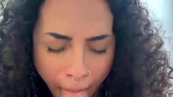 Latina beauty's debut: Watch spicy first pov masturbation