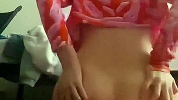 Teen girl teases with dildo