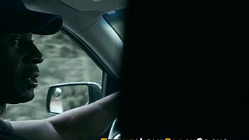 she's getting plowed by that big black cock