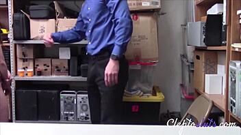 Hot Teen 18+ Kenzie Ryans Bent Over for Guard’s Punishment Fuck