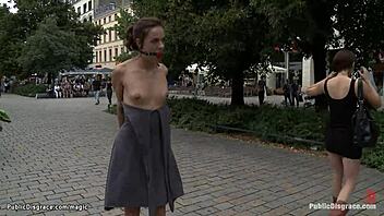 German street humiliation with a kinky twist