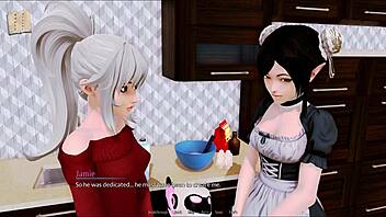 harem hotel 402 features sexy outfits and big tits in 3d game