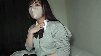 Curvy High School Senior with G-Cup Gets Massive Creampie in Bed Under Uniform