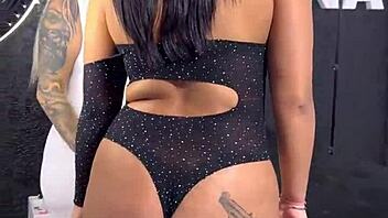 tattoo artist licks big ass till orgasm