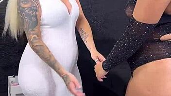 tattoo artist licks big ass till orgasm