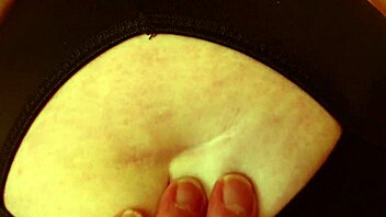 dawnskye teases with retro sexy fingering and blue eyes charm.