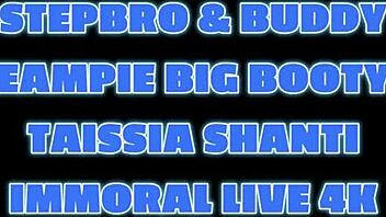 Fuck me now, stepbrother! Taissia Shanti demands in this hot mmf riding session with big natural tits.