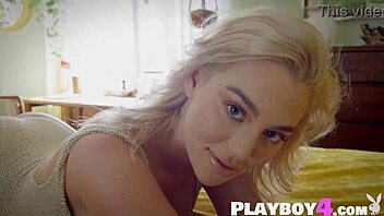 Blake Blossom strips to reveal her big natural tits.