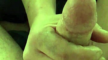 first prostate play while girlfriend strokes my huge cock