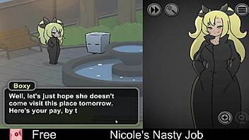 Nicoles is doing her job, but it's not a usual one
