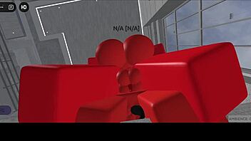 A hot slut succubus fucks with a disgusting demon on the couch