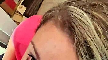 Him and her in intimate blowjob