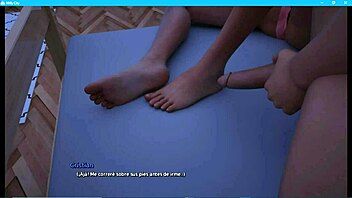 Я исследую горячих сестер в игре Милф Сити, испанская версия часть первая