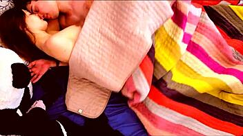 A sexy latina couple enjoys romantic moments together.