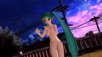 Look at Hatsune Miku in her full nude glory!