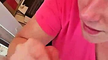 Him and her in intimate blowjob