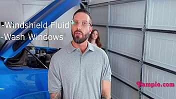 This hormonal teen stepdaughter won't let her stepdaddy work in peace