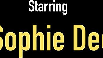 brunette sophie dee poses, shaking her big phat ass booty