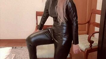 Oiled Belly Dancer Teases in Latex Catsuit for Findom Goaldigger’s PD Song