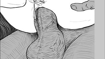 Speed drawing - FFM threesome by artist Kramer Krameroff