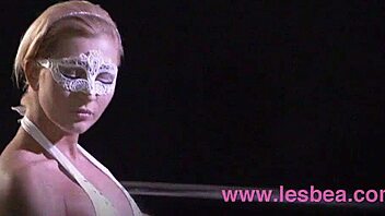 innocent ballerina seduced by witch on halloween, licking to orgasm