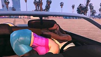 In GTA 5, Franklin Receives Detailed Hooker Service in a Car