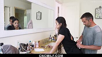 Stepson Worships My Big Tits in Hardcore CNCMilf Action