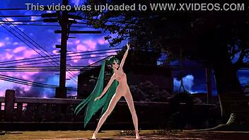 Look at Hatsune Miku in her full nude glory!