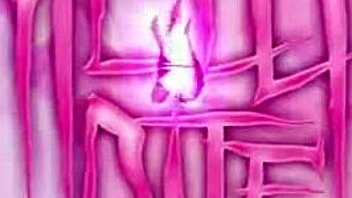 alt girl helly rite explores solo play with black dildo in fishnets