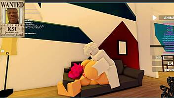 Yo sto inculando una troia umana sulla mia yacht in Roblox condo RP!