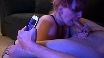 Girl made a wet and sloppy blowjob, bringing you the full experience