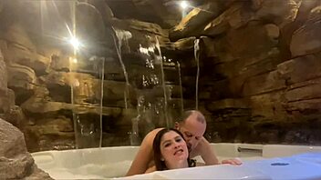 feeling the intense passion on our honeymoon, she rides me hard in the motel, her big ass bouncing wildly