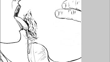 Speed drawing - FFM threesome by artist Kramer Krameroff